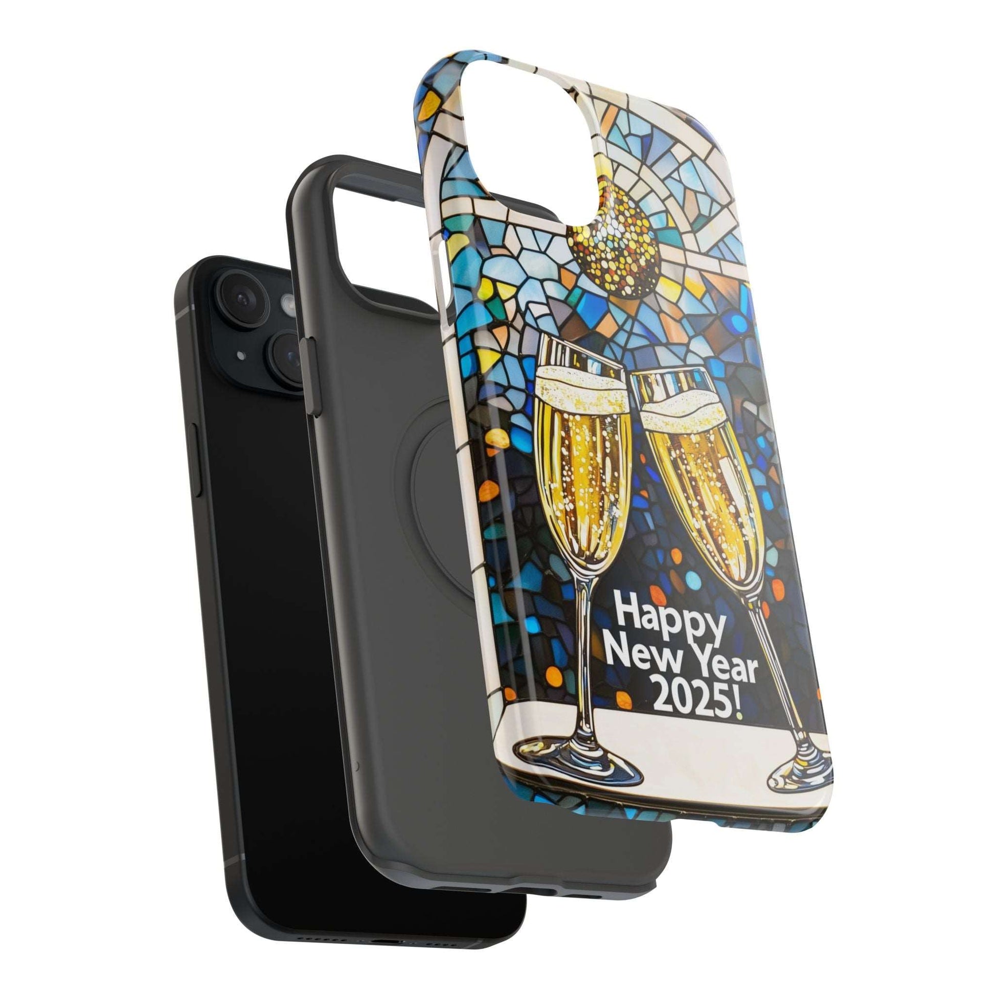 Impact-Resistant Tough Cases for iPhone - VINTAGE NEW YEARS MOTIF NUMBER ONEHUNDRED