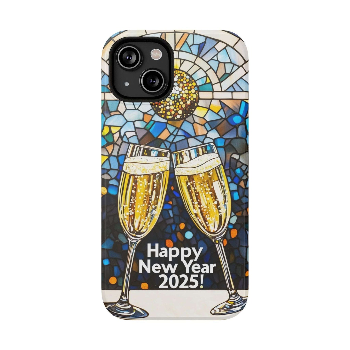 Impact-Resistant Tough Cases for iPhone - VINTAGE NEW YEARS MOTIF NUMBER ONEHUNDRED