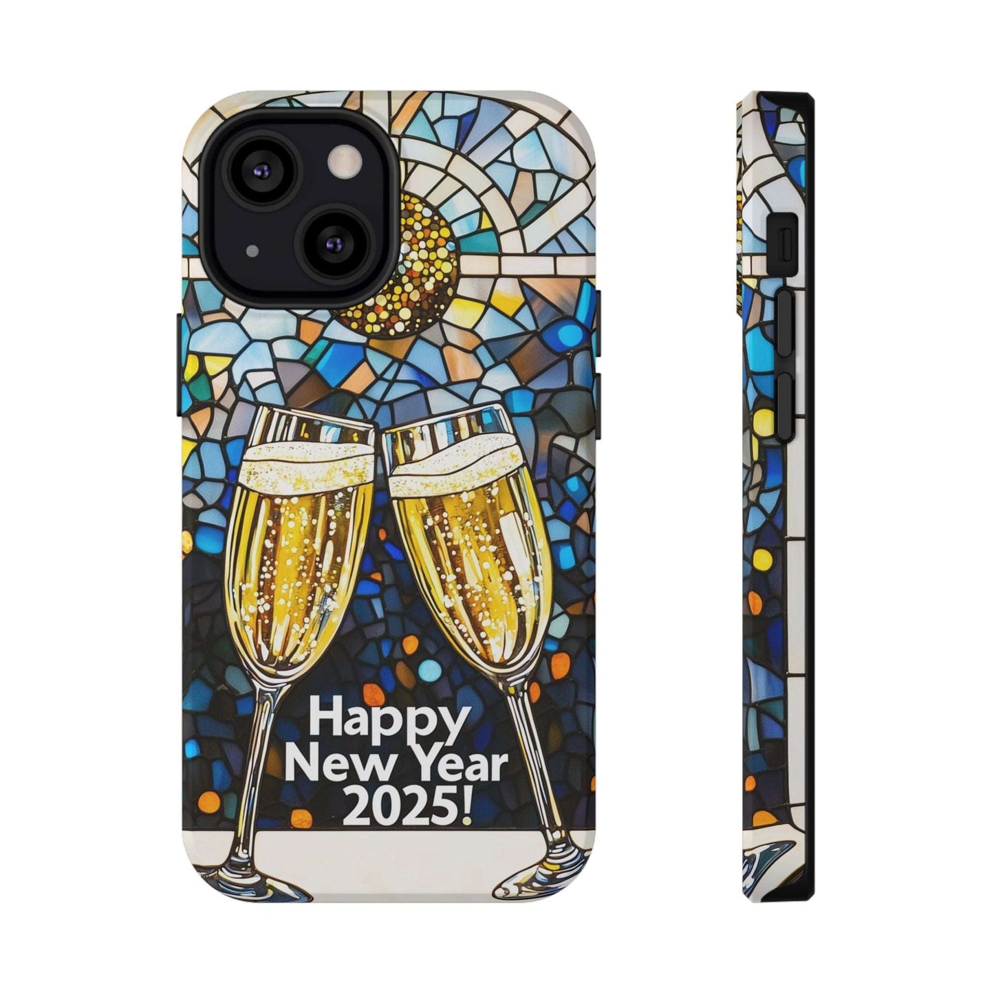 Impact-Resistant Tough Cases for iPhone - VINTAGE NEW YEARS MOTIF NUMBER ONEHUNDRED