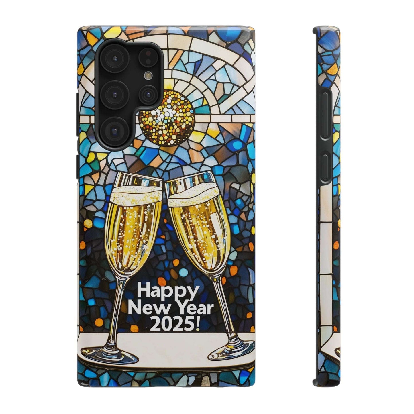 Impact-Resistant Tough Cases for iPhone - VINTAGE NEW YEARS MOTIF NUMBER ONEHUNDRED