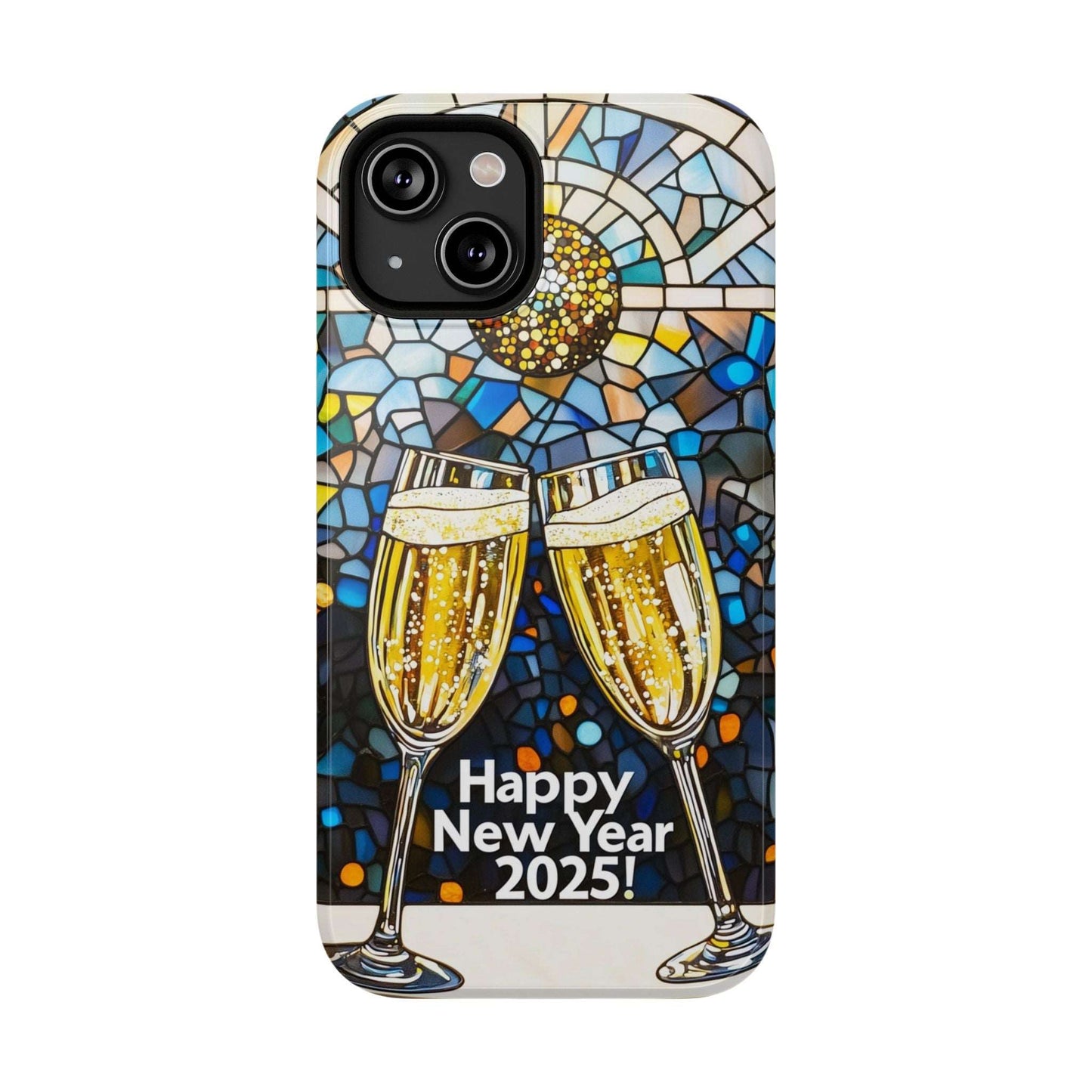 Impact-Resistant Tough Cases for iPhone - VINTAGE NEW YEARS MOTIF NUMBER ONEHUNDRED