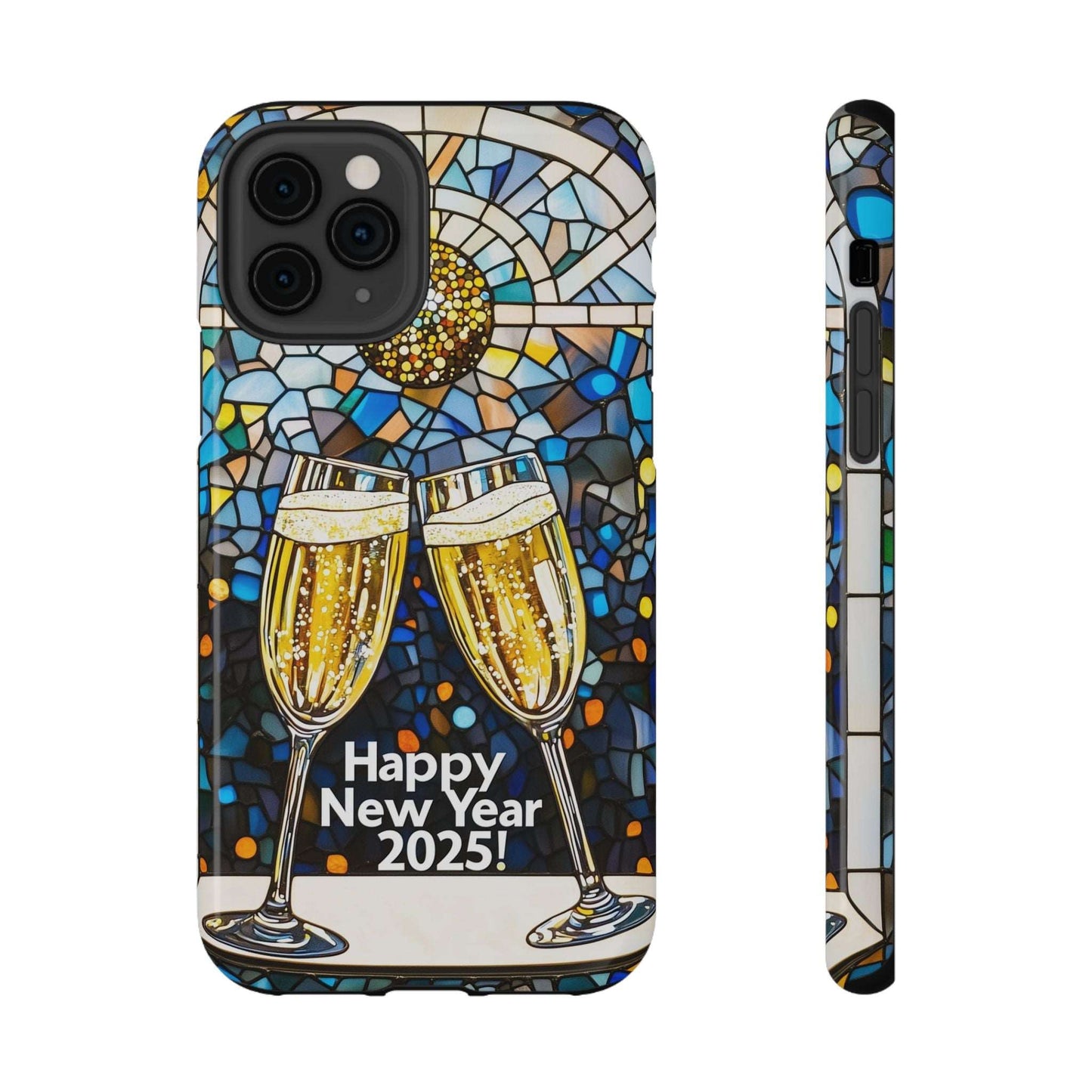 Impact-Resistant Tough Cases for iPhone - VINTAGE NEW YEARS MOTIF NUMBER ONEHUNDRED