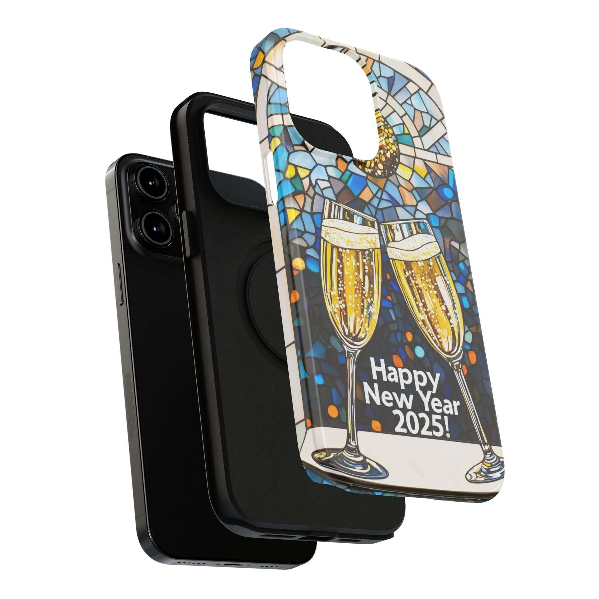 Impact-Resistant Tough Cases for iPhone - VINTAGE NEW YEARS MOTIF NUMBER ONEHUNDRED