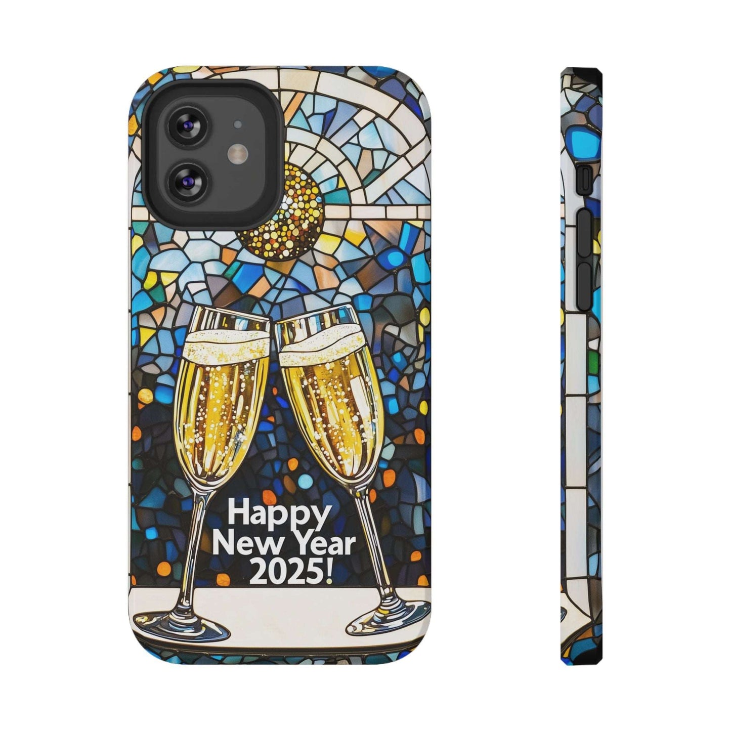 Impact-Resistant Tough Cases for iPhone - VINTAGE NEW YEARS MOTIF NUMBER ONEHUNDRED