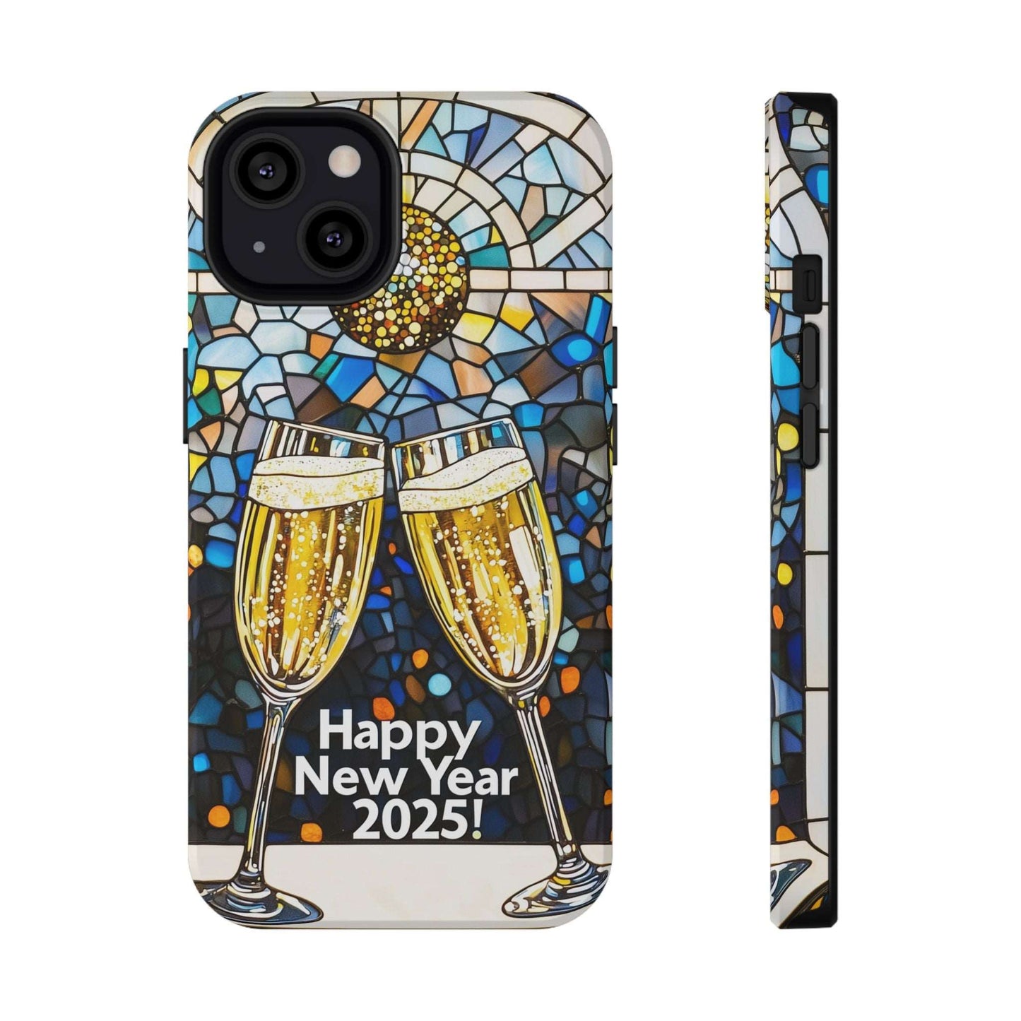 Impact-Resistant Tough Cases for iPhone - VINTAGE NEW YEARS MOTIF NUMBER ONEHUNDRED