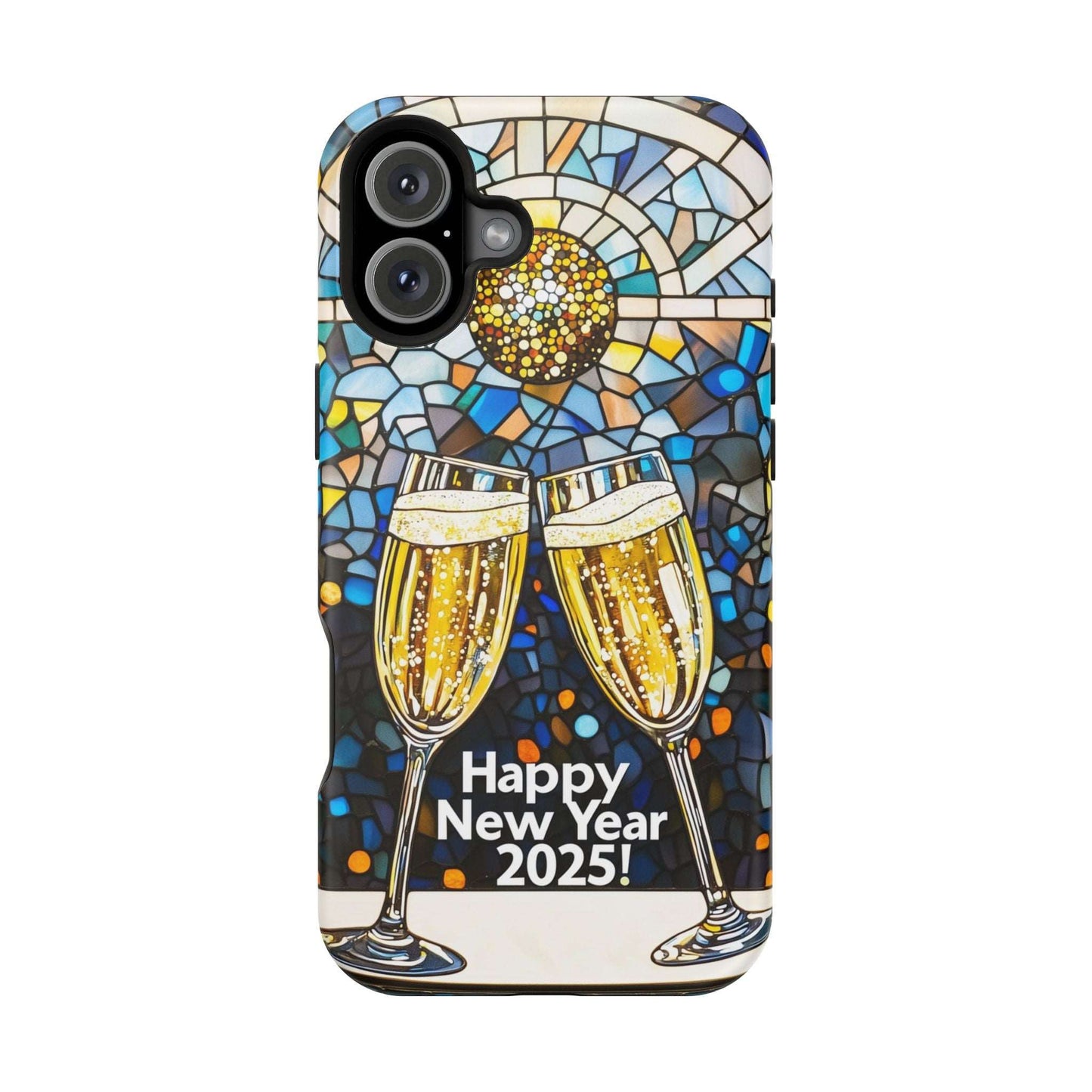 Impact-Resistant Tough Cases for iPhone - VINTAGE NEW YEARS MOTIF NUMBER ONEHUNDRED