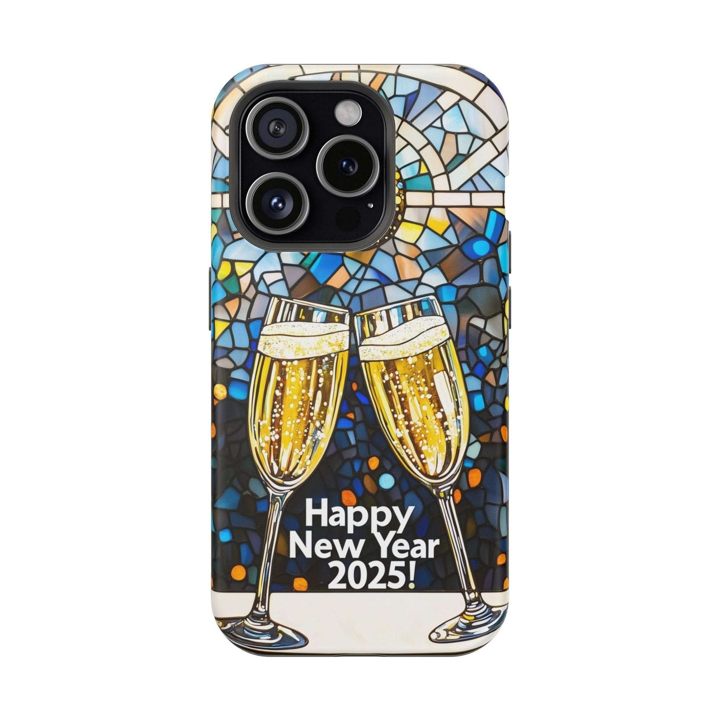 Impact-Resistant Tough Cases for iPhone - VINTAGE NEW YEARS MOTIF NUMBER ONEHUNDRED