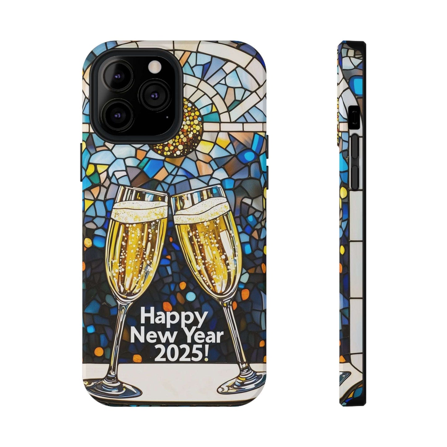 Impact-Resistant Tough Cases for iPhone - VINTAGE NEW YEARS MOTIF NUMBER ONEHUNDRED