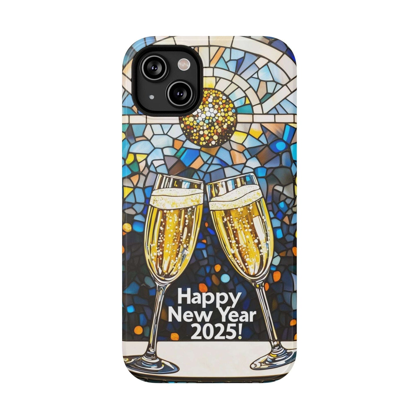 Impact-Resistant Tough Cases for iPhone - VINTAGE NEW YEARS MOTIF NUMBER ONEHUNDRED