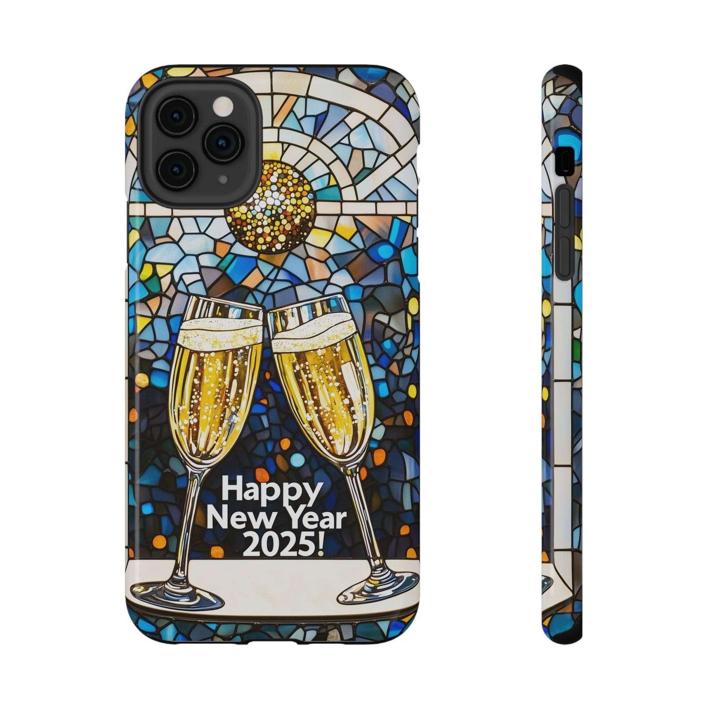 Impact-Resistant Tough Cases for iPhone - VINTAGE NEW YEARS MOTIF NUMBER ONEHUNDRED