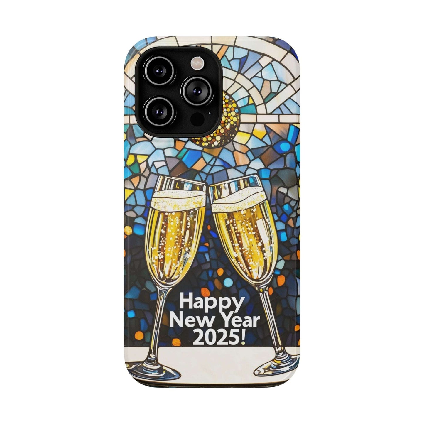 Impact-Resistant Tough Cases for iPhone - VINTAGE NEW YEARS MOTIF NUMBER ONEHUNDRED