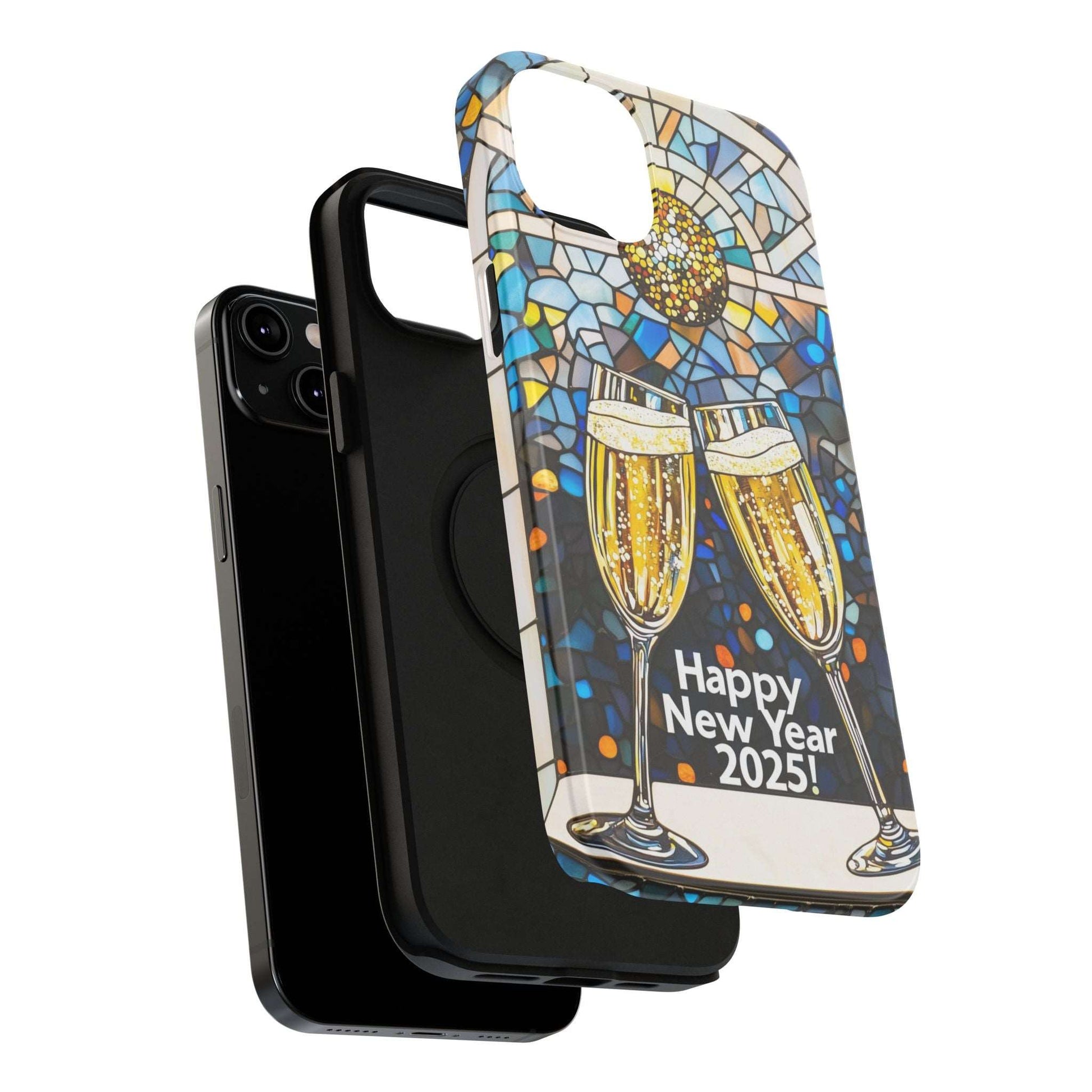 Impact-Resistant Tough Cases for iPhone - VINTAGE NEW YEARS MOTIF NUMBER ONEHUNDRED