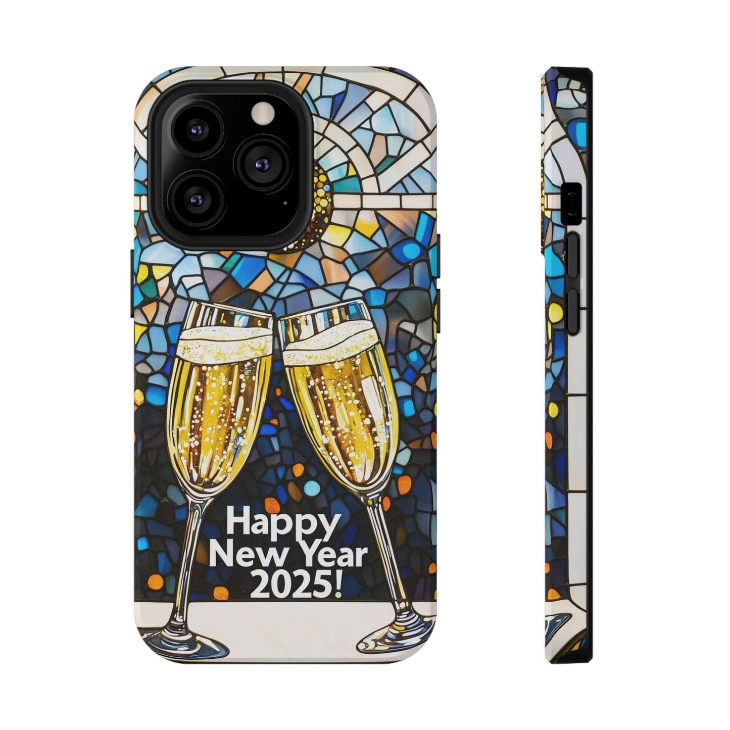 Impact-Resistant Tough Cases for iPhone - VINTAGE NEW YEARS MOTIF NUMBER ONEHUNDRED