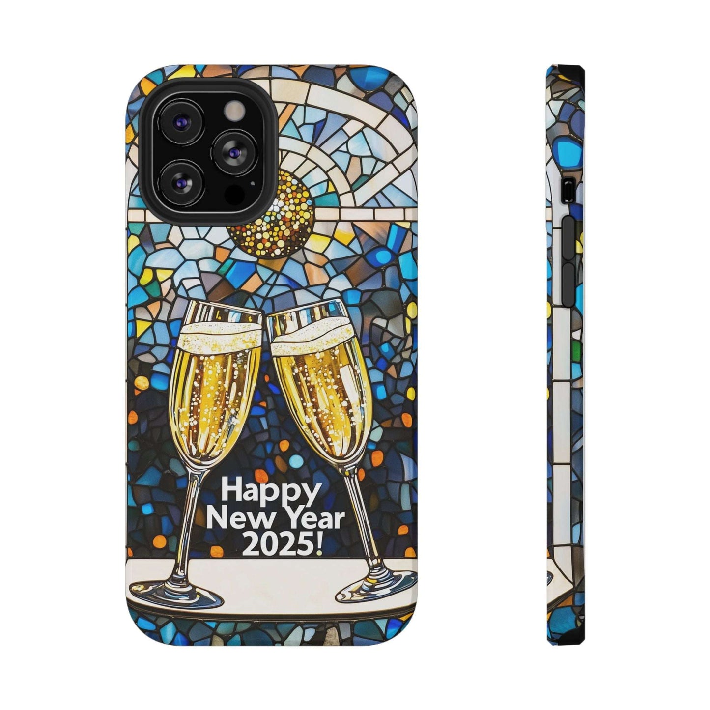 Impact-Resistant Tough Cases for iPhone - VINTAGE NEW YEARS MOTIF NUMBER ONEHUNDRED