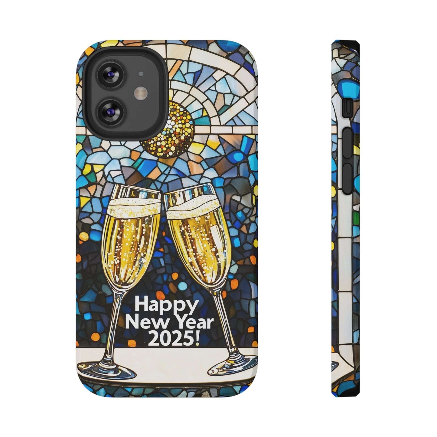 Impact-Resistant Tough Cases for iPhone - VINTAGE NEW YEARS MOTIF NUMBER ONEHUNDRED