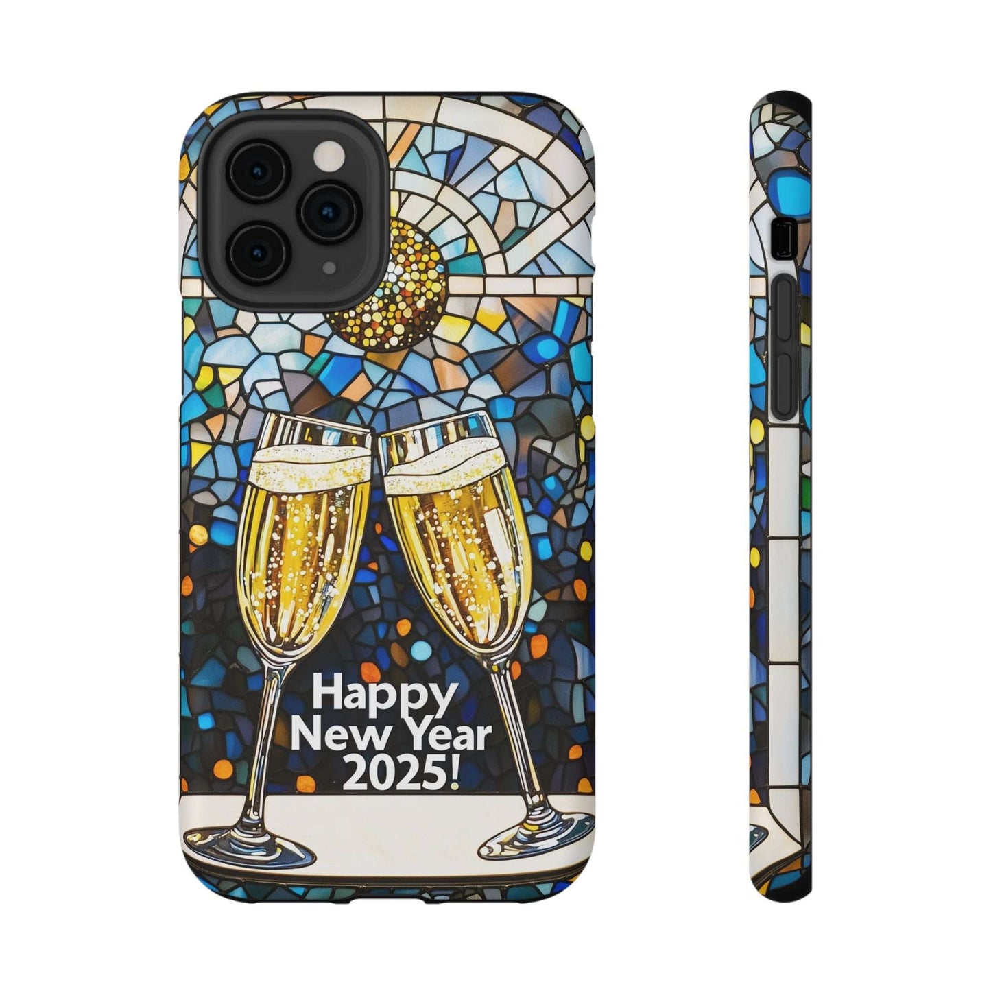 Impact-Resistant Tough Cases for iPhone - VINTAGE NEW YEARS MOTIF NUMBER ONEHUNDRED