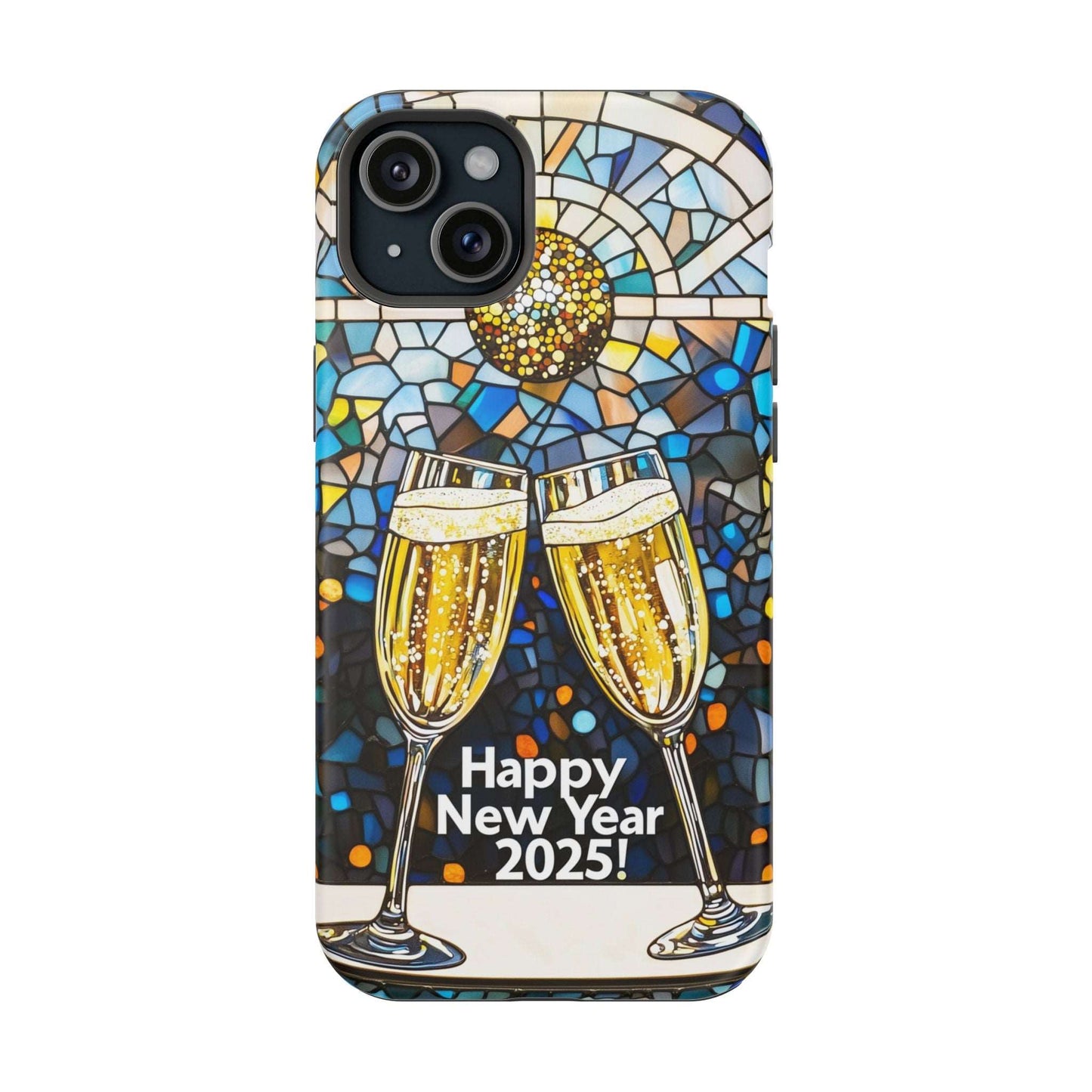 Impact-Resistant Tough Cases for iPhone - VINTAGE NEW YEARS MOTIF NUMBER ONEHUNDRED