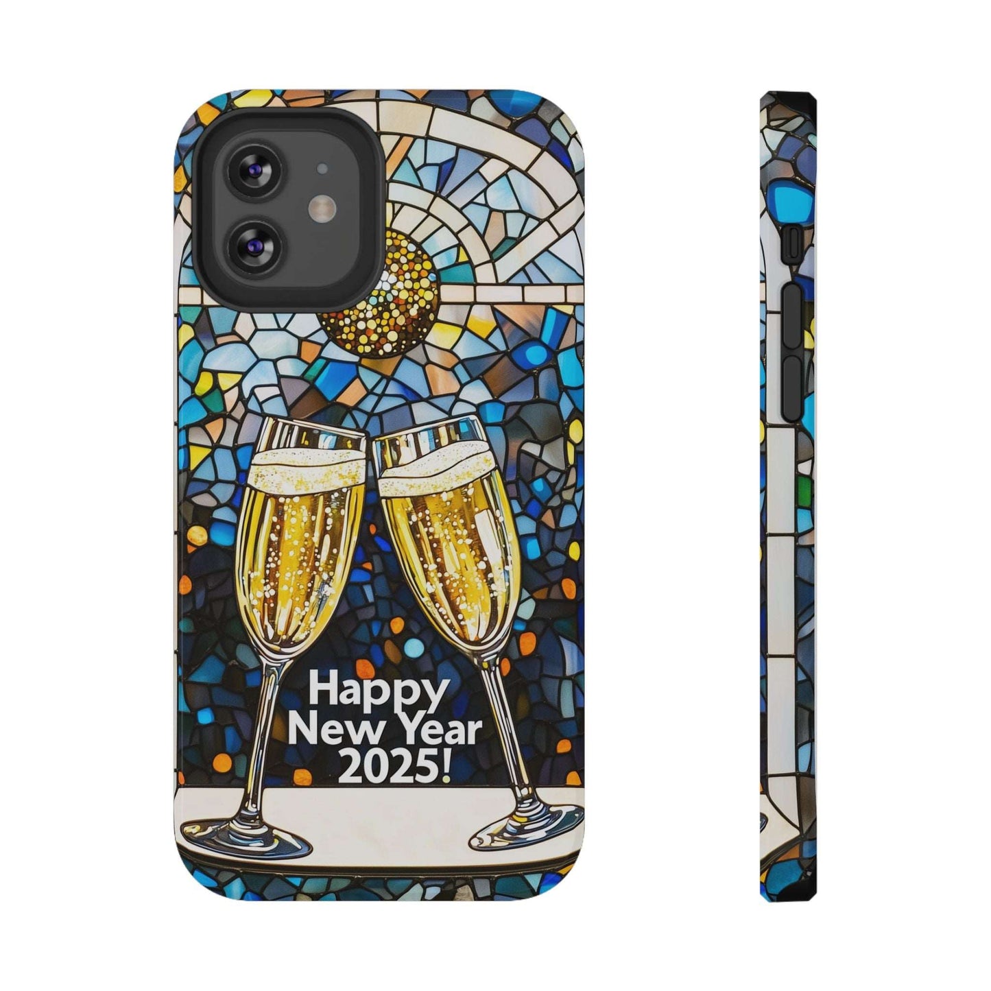 Impact-Resistant Tough Cases for iPhone - VINTAGE NEW YEARS MOTIF NUMBER ONEHUNDRED