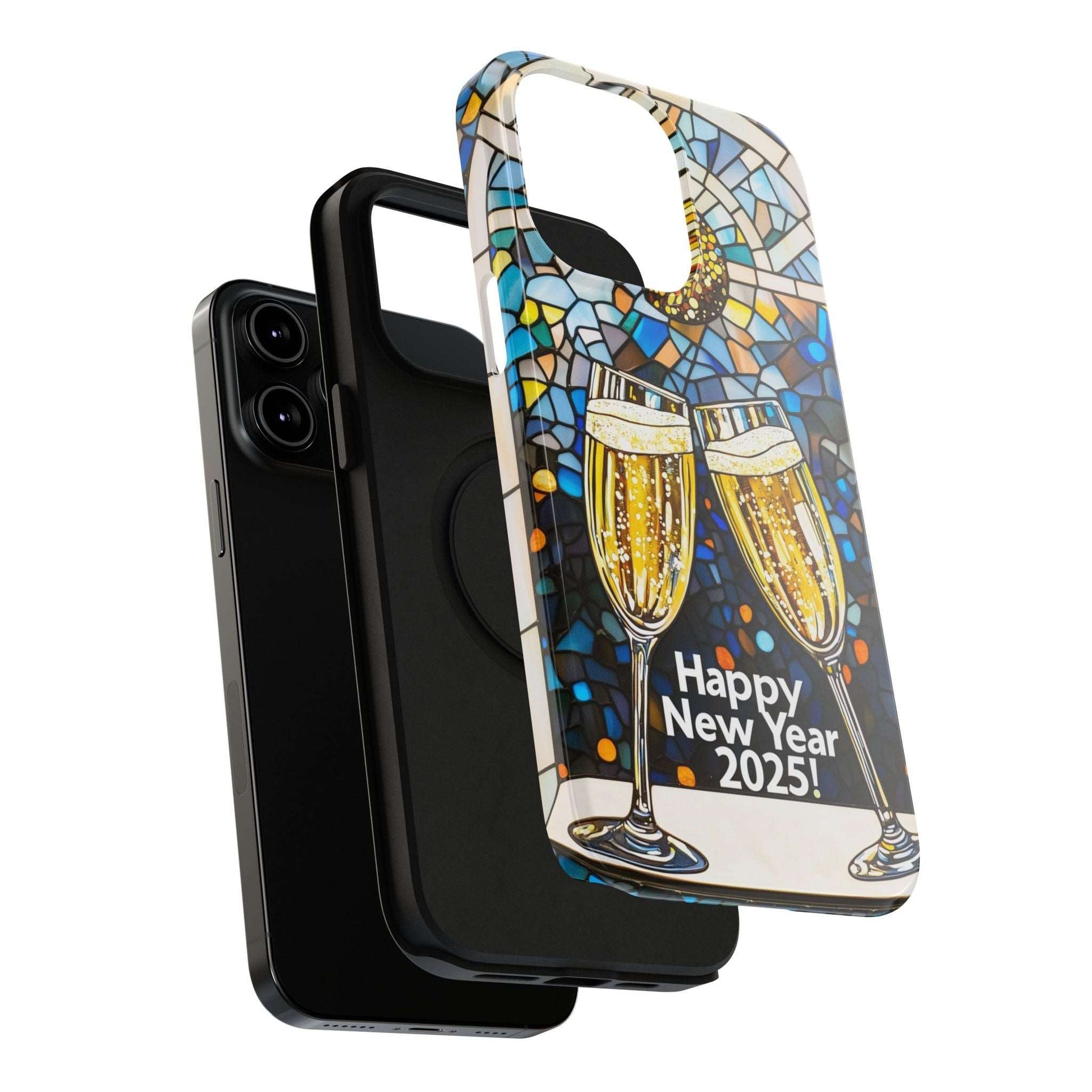 Impact-Resistant Tough Cases for iPhone - VINTAGE NEW YEARS MOTIF NUMBER ONEHUNDRED