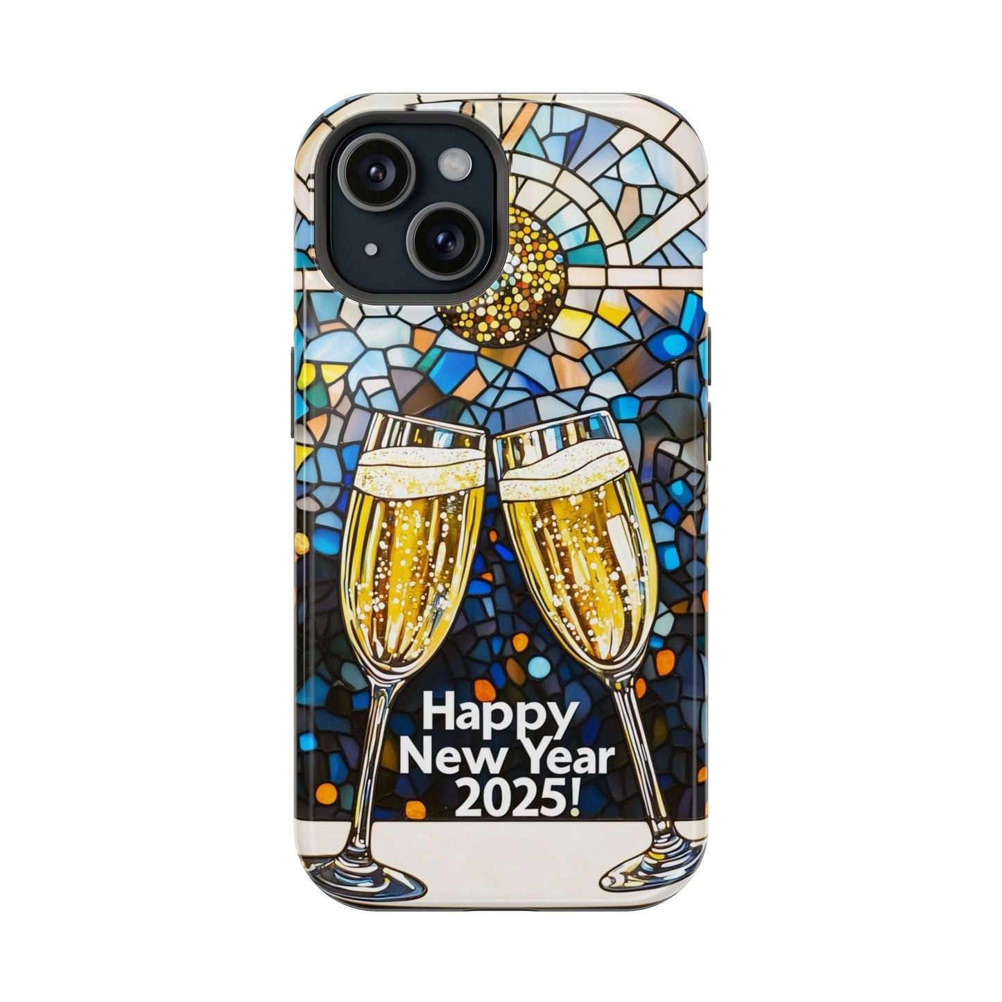 Impact-Resistant Tough Cases for iPhone - VINTAGE NEW YEARS MOTIF NUMBER ONEHUNDRED