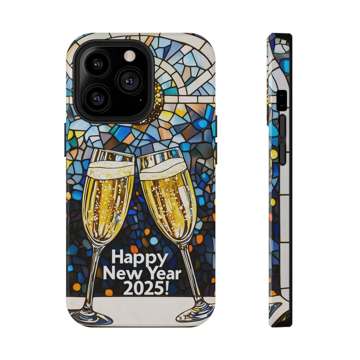 Impact-Resistant Tough Cases for iPhone - VINTAGE NEW YEARS MOTIF NUMBER ONEHUNDRED