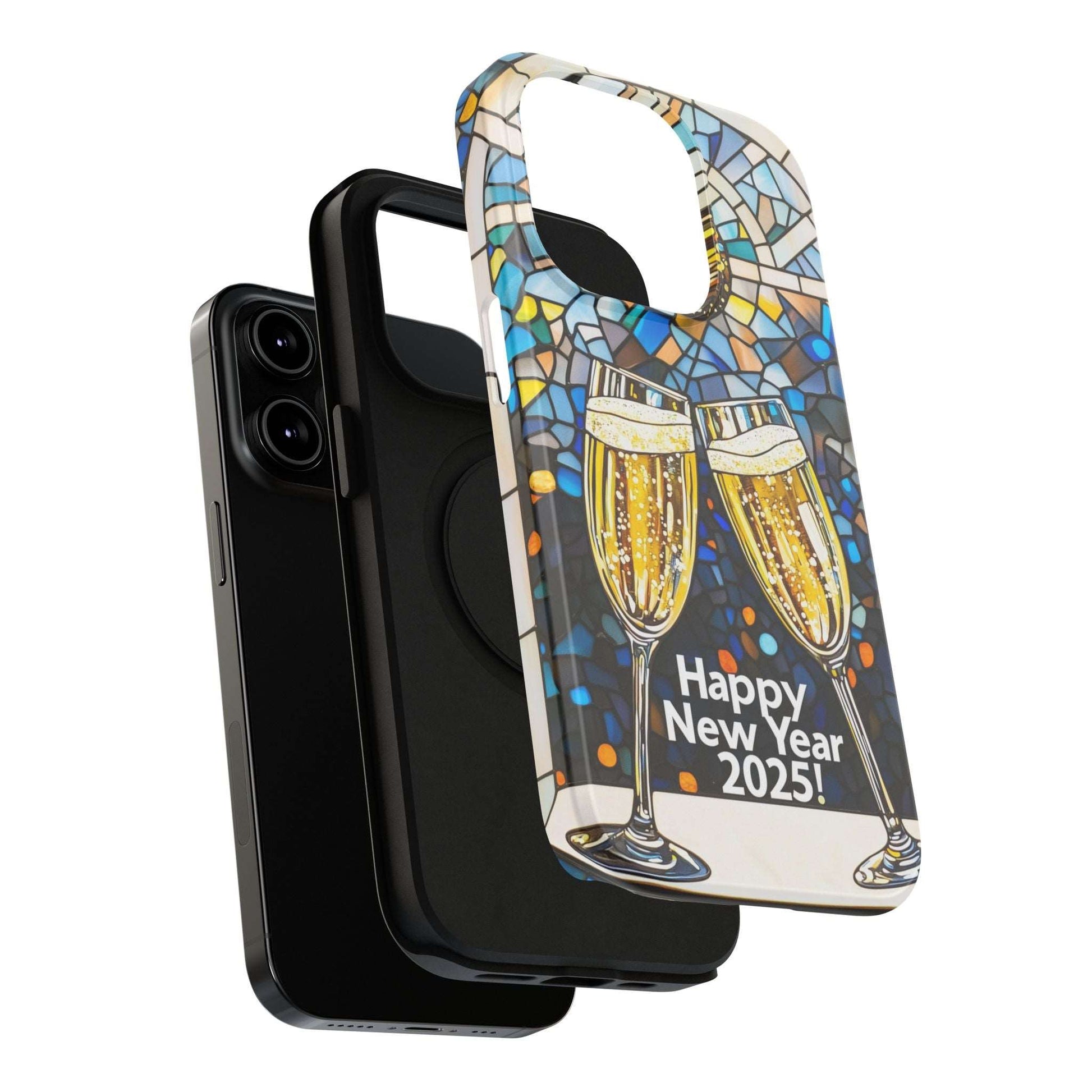 Impact-Resistant Tough Cases for iPhone - VINTAGE NEW YEARS MOTIF NUMBER ONEHUNDRED