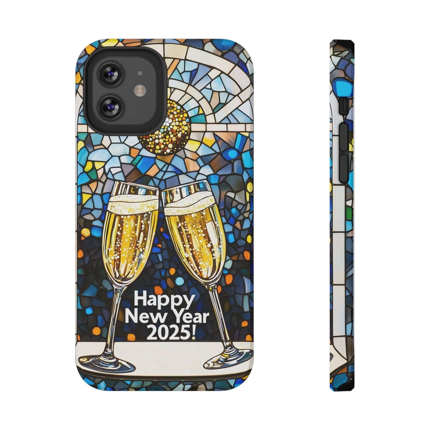 Impact-Resistant Tough Cases for iPhone - VINTAGE NEW YEARS MOTIF NUMBER ONEHUNDRED