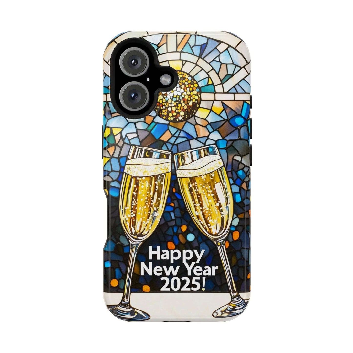 Impact-Resistant Tough Cases for iPhone - VINTAGE NEW YEARS MOTIF NUMBER ONEHUNDRED