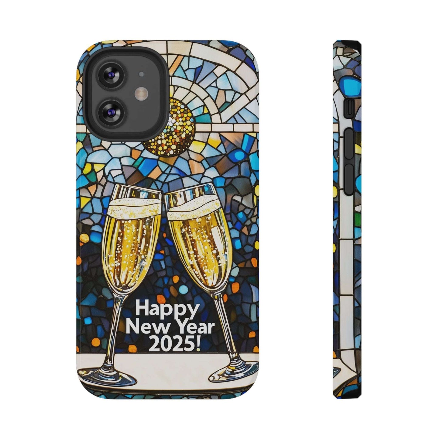 Impact-Resistant Tough Cases for iPhone - VINTAGE NEW YEARS MOTIF NUMBER ONEHUNDRED