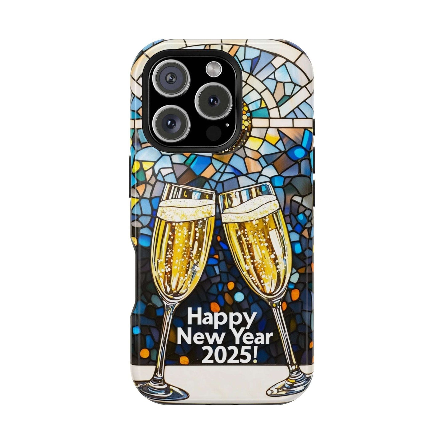 Impact-Resistant Tough Cases for iPhone - VINTAGE NEW YEARS MOTIF NUMBER ONEHUNDRED