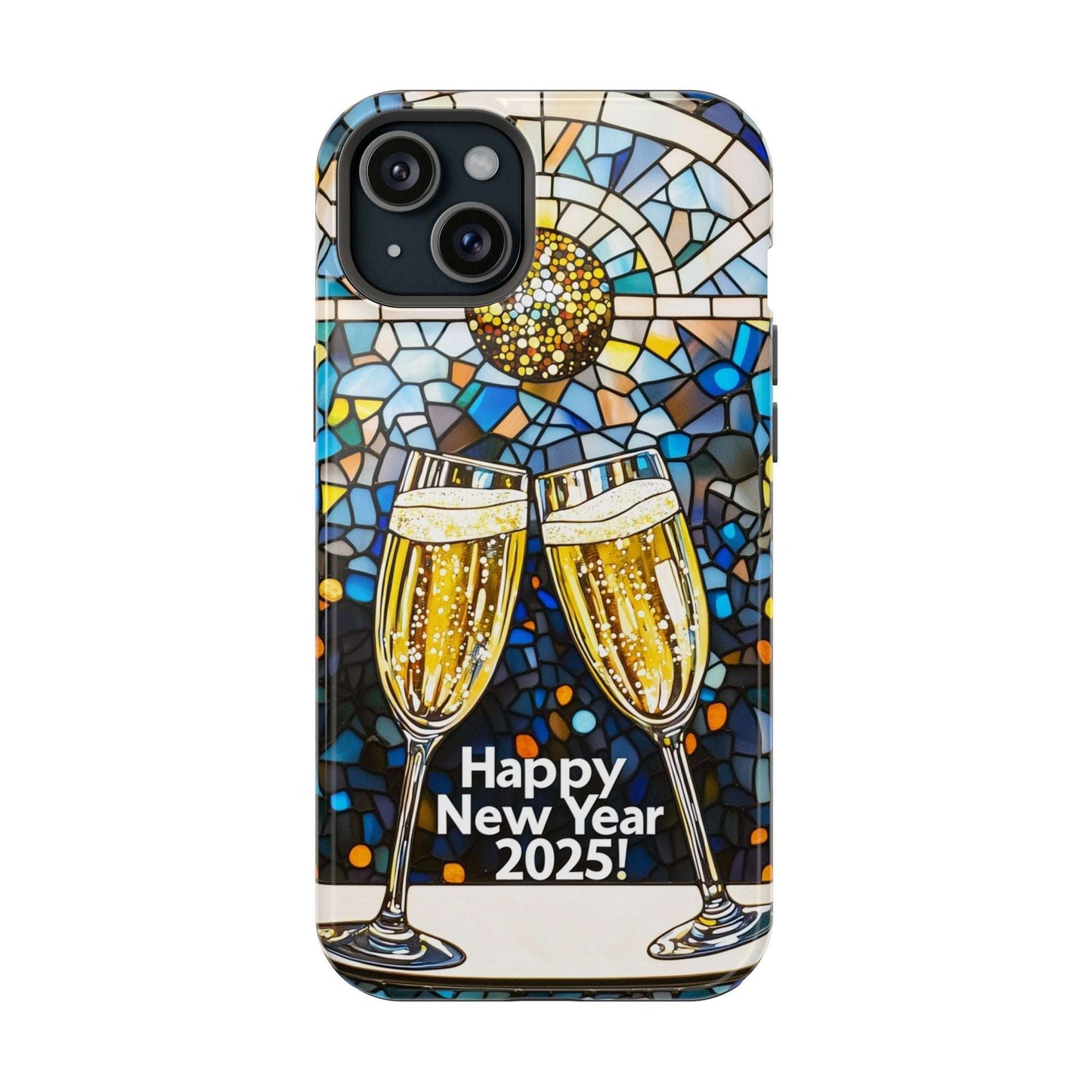 Impact-Resistant Tough Cases for iPhone - VINTAGE NEW YEARS MOTIF NUMBER ONEHUNDRED