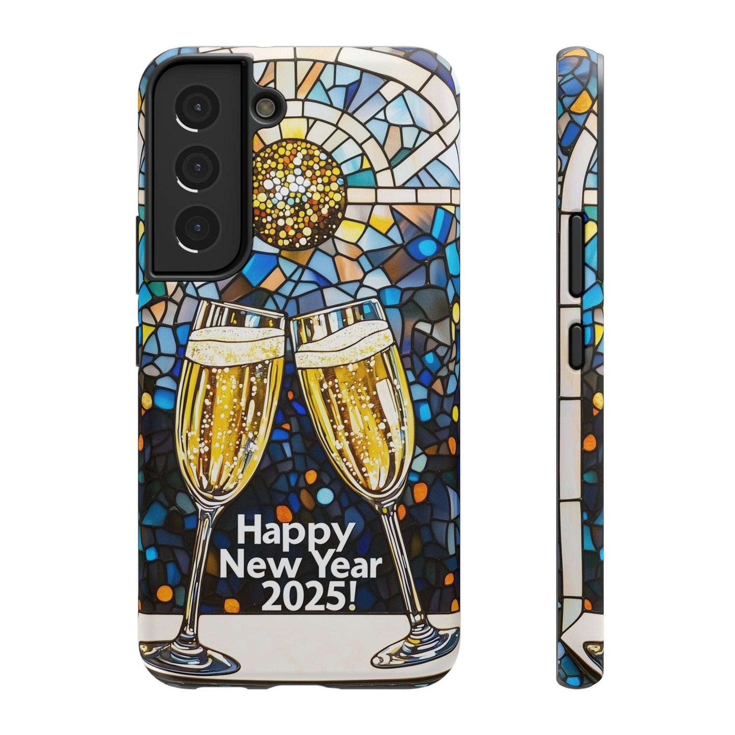 Impact-Resistant Tough Cases for iPhone - VINTAGE NEW YEARS MOTIF NUMBER ONEHUNDRED