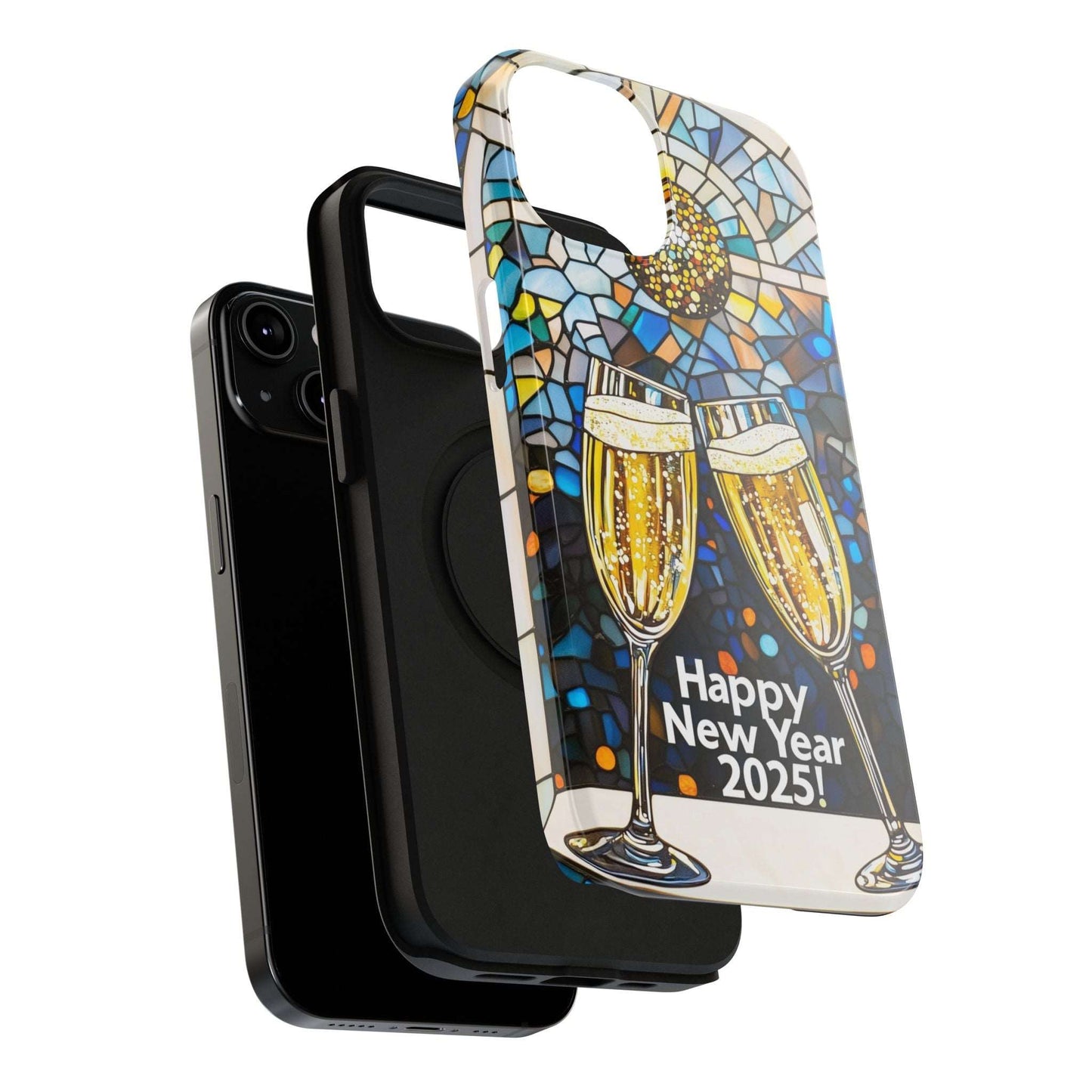 Impact-Resistant Tough Cases for iPhone - VINTAGE NEW YEARS MOTIF NUMBER ONEHUNDRED